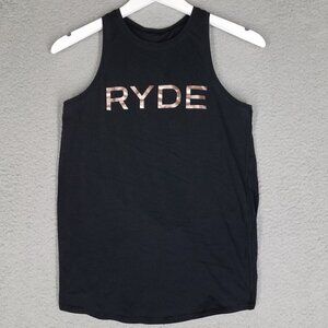 Lululemon All Tied Up Tank Top Women's 4 Black Ryde Open Back Workout Lounge